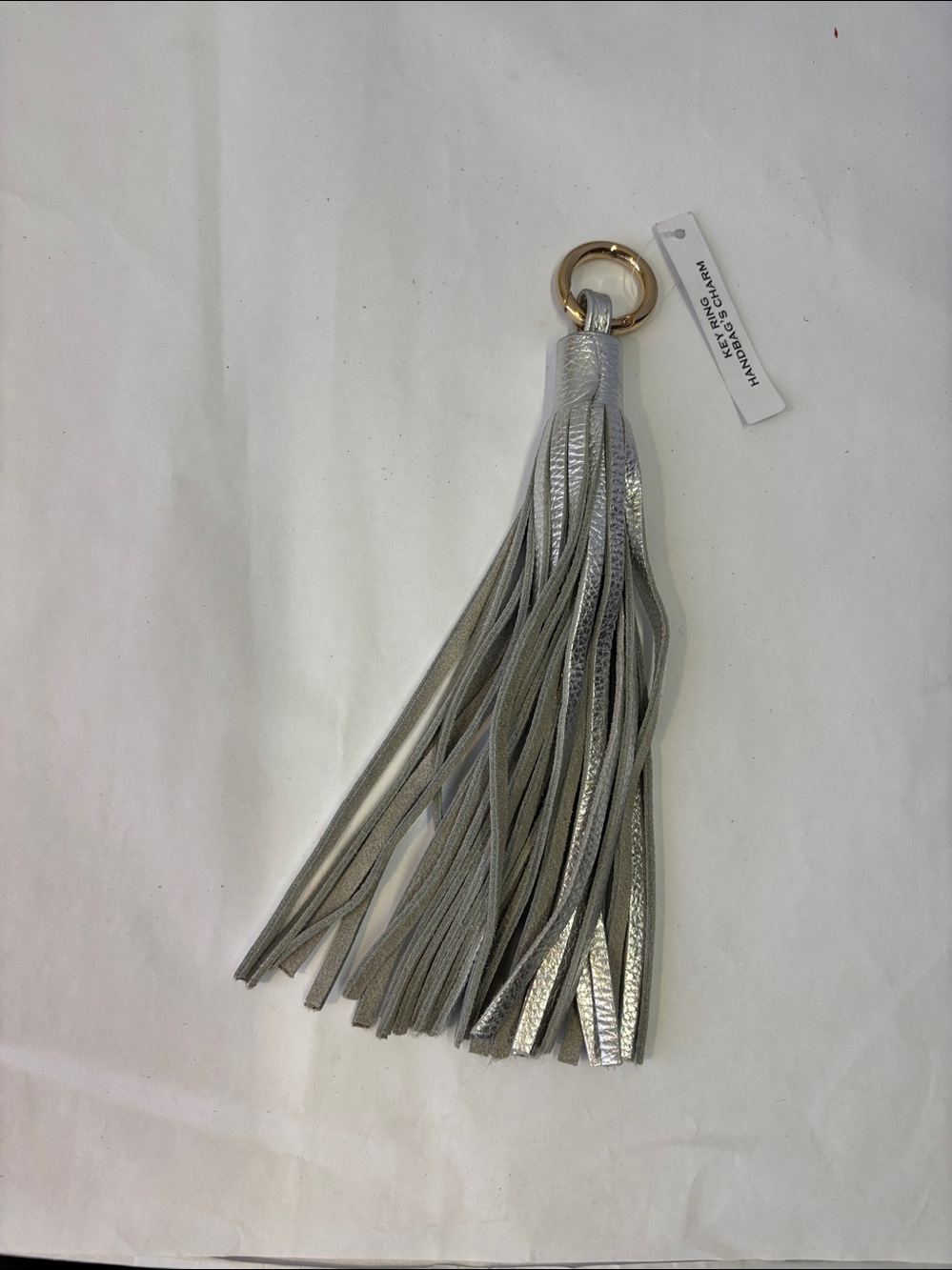 Vittoria Napoli Keyring Fob Handbag Charm Leather Tassel
